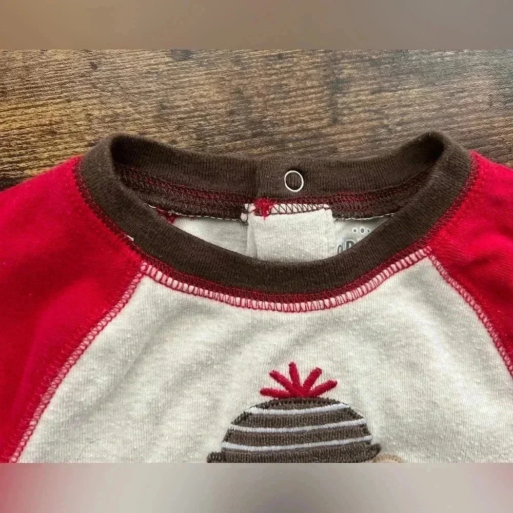 Old Navy | sock monkey infant onesie. Size: 6-12M